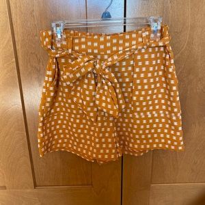 A new day paper bag tie waist shorts